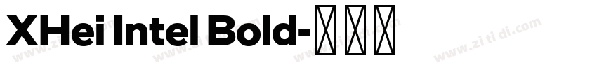 XHei Intel Bold字体转换